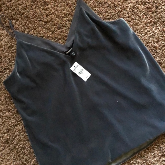 Steel Grey Express Velvet Tank Top - Picture 3 of 3